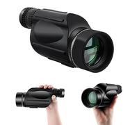 ToopMount Telescopio monocular de 10-30 x 50 con dioptría, enfoque ajustable, película verde Fmc, monoculares de mano de alto aumento, impermeable, camping, observación de aves, óptica, aumento