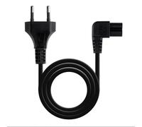 Tooq cable de alimentación acodado cee7/16/m-c7/h, negro, 3 m