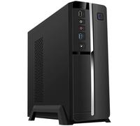 Tooq caja micro atx, mini itx slim - fuente de alimentacion 500w - 1x hdd3,5 + 1x sdd2,5 + 1x hdd5.25 - usb-2.0, usb