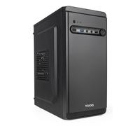 TOOQ TQC-4702-SP - Caja Minitorre Micro-ATX “DODEKA Ultra”, Fuente de alimentación ATX 500W, 1xUSB-A 3.0, 1xUSB-A 2.0, 1xUSB-C, Audio HD, Micrófono