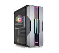 TOOQ Caja Semitorre Gaming TQGCC103-B “NIGHTCITY” Negra RGB Negro, Plata TQGCC103-B