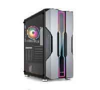 TOOQ Caja Semitorre Gaming TQGCC103-B “NIGHTCITY” Negra RGB Negro, Plata TQGCC103-B