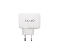 TooQ - Cargador de Pared doble puerto USB-C + USB A, 27W