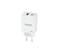 TOOQ TQWC-GANQCPD45WT - Cargador DE Pared GAN USB-C/PD + USB-A/QC 45W