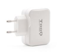 Tooq Cargador de Pared USB + USB-C 27W Blanco