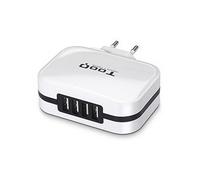 Tooq Cargador de Red USB 4xUSB 5V 6.8A Blanco