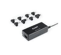 Cargador Universal 65w 1xUSB + 8 Conectores Tooq TQLC-65BS02AT, Color Negro