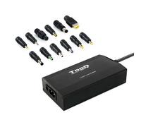 Tooq Cargador Universal Para Portatil 100w - Usb - 12 Adaptadores - Voltaje 12-24v - Indicador Led