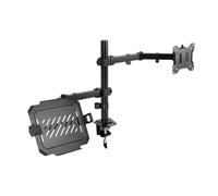 TOOQ DB1200TN-B Soporte de Mesa para Pantallas 13”-32” y portátil, Negro