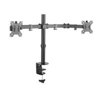 Soporte de Mesa para 2 Monitores TooQ DB1232TN-B/ Giratorio/ Inclinable/ hasta 8kg