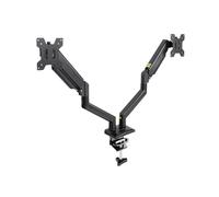 TOOQ DB1434TNR-B - Soporte de Mesa para 2 Pantallas 13”-34”, Negro