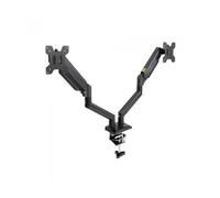 Soporte de Mesa para 2 Monitores TooQ DB1434TNR-B/ hasta 10kg