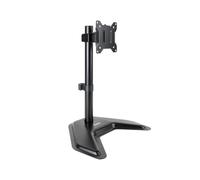 TOOQ DB1701TN-B - Soporte de Mesa con Peana, Giratorio e Inclinable, para 1 Pantalla de 17” a 32”, Color Negro