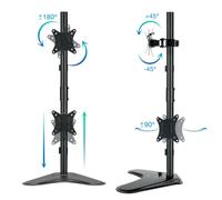 TooQ - DB1703TNV-B soporte para monitor 81,3 cm (32"") Negro Escritorio