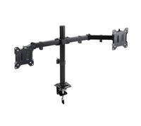TooQ Soporte de mesa para 2 pantallas DB1802TN-B giratorio e inclinable 17"-27" max 8 kg negro