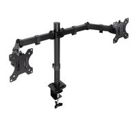 TooQ Soporte de mesa para 2 pantallas DB1802TN-B giratorio e inclinable 17"-27" max 8 kg negro