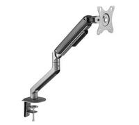 TOOQ DB4032TNR-G - Soporte de Mesa Giratorio e Inclinable para Pantallas de 17"-32" Pulgadas, de Un Brazo, Ajustable y Regulable con Mecanismo Asistido por Muelles, Color Gris/Negro