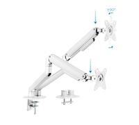 TooQ DB4132TNR-W soporte para monitor 81,3 cm (32") Abrazadera/Atornillado Blanco