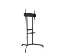 TOOQ FS1150M-B - Soporte de Suelo con Ruedas para Pantallas de 37”-70” “KEFRÉN”, Negro