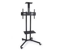 SOPORTE DE SUELO C/RUEDAS TOOQ FS1470M--B 37"-70" MAX.50KG NEGRO