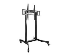 TooQ LUX Soporte de Suelo con Ruedas y Regulación Eléctrica de Altura para Pantallas 55"-100", Negro