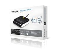 TOOQ TQR-210B - Lector Externo de DNI Electrónico y Tarjetas Inteligentes (DNIe), USB 2.0, Color Negro, 480 Mbps.