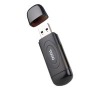 TooQ - Lector de Tarjetas USB 3.0, 2 en 1, SD/TF, Negro
