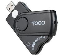 TooQ Lector de tarjetas DNIE SIM SD/TF USB-A Negro