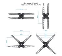 TooQ - LP1355TN-B soporte para TV 139,7 cm (55"") Negro