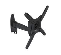 Tooq LP1832TN-B - Soporte inclinable y giratorio de pared para monitor/TV/LED/LCD de 10" a 32", hasta 20kg de peso, distancia a la pared 97mm hasta 257mm, inclinación hasta -15°, giro hasta 180° formato VESA hasta 200x200, color negro