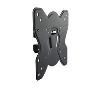 TooQ LP1942TN-B - Soporte inclinable y Giratorio de Pared para Monitor/TV/LED/LCD de 23" a 42", hasta 25kg de Peso, Distancia a la Pared 75mm, inclinación hasta -12º,