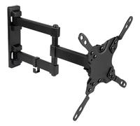 TooQ LP2142TNL-B - Soporte Inclinable y Giratorio de Pared para Monitor/TV/Led de 13" a 42", Distancia a la Pared 60mm hasta 364mm, Inclinación hasta -12º, Negro