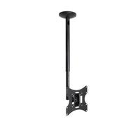 TOOQ LPCE2301TSLI-B - Soporte de Techo con Giro 180º para Pantallas de 23”-42”, Negro
