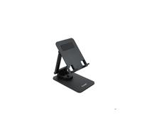 TOOQ PH-Hermes-Halley - Soporte ajustable para teléfono móvil o tableta de hasta 12,9", Plegable, Rotación de 360, Negro