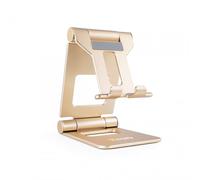 TooQ Soporte para smartphone/tablet Keops ajustable sobremesa máx. 10" Dorado