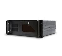 Caja servidor tooq rack 19 pulgadas 4u 406 negra sin fuente ventana transparente