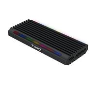 TooQ Shinobi Caja Externa para SSD M.2 NGFF/NVMe USB-C 3.1 Gen2 RGB Negra