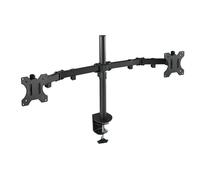 Tooq Soporte De Mesa Con Brazos Articulados Para 2 Monitores De 13"-32" - Giratorio E Inclinable - Gestion De Cables -