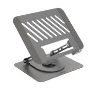 TooQ soporte de mesa giratorio 360º para portátil y tablet 11-17" plata