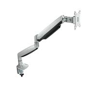 TooQ Soporte de Mesa Giratorio e Inclinable para Pantalla (Monitor / TV Plasma / LCD / LED) 13” - 32”, de Un Brazo, Plata