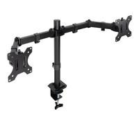 TooQ Soporte de mesa para 2 pantallas DB1802TN-B giratorio e inclinable 17"-27" max 8 kg negro