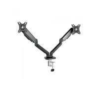 TooQ Soporte de mesa DB5132TNR-B para 2 monitores 17-32" giratorio e inclinable Negro hasta 9 kg