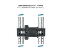 Soporte de Pared Giratorio/ Inclinable/ Nivelable TooQ LP7843TN-B para TV de 32-55'/ hasta 35kg