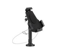 Tooq soporte de sobremesa y pared profesional ajustable para tablet de entre 7.9â? a 10.5â? - incluye candado antirrobo - organizador de cables - color negro