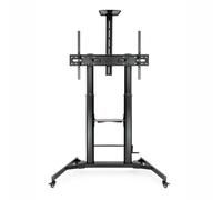 TooQ Soporte de Suelo con Ruedas para Pantallas 60"-100" FS20400HM-B Negro