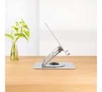 SOPORTE TOOQ PLEGABLE 360Â° DISPOSITIVOS 11-17â?, PLATA