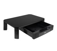 Tooq soporte elevador multiusos con cajón para monitor/portátil, neg