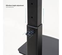 Soporte de Suelo Rotatorio/Ajustable TooQ FS2284M-B para TV de 37-70'/ hasta 70kg