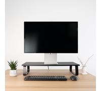TooQ - Soporte Elevador Multiusos para Monitor/Portátil, Negro - TQMR111
