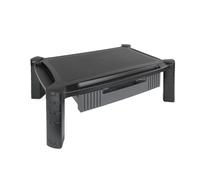 TooQ Soporte Elevador Regulable Multiusos con Cajón Negro